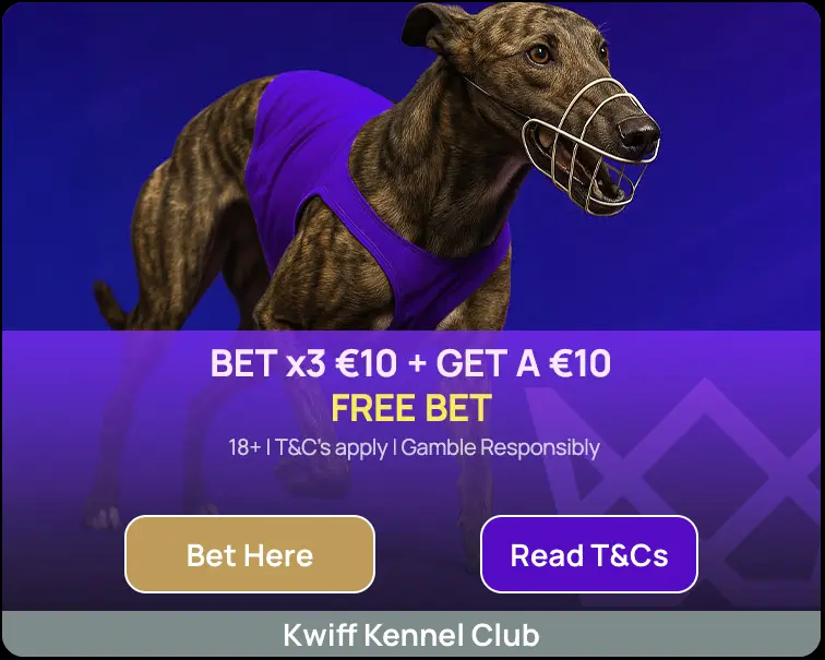 Kwiff Kennel Club greyhound free bet offer